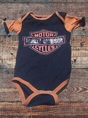 BABY BOY'S HARLEY DAVIDSON MOTORCYCLE ONESIE